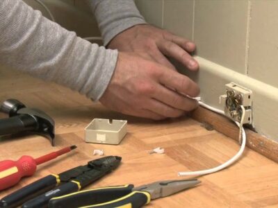 Telephone jacks and wiring installation