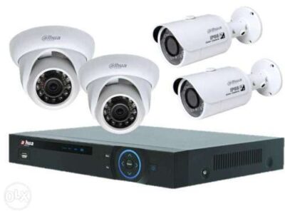 Surveillance Camera : 4-cameras CCTV (Max 8 Channels)