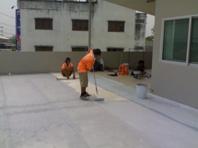 บริการทาสีกันซึมพื้นดาดฟ้า