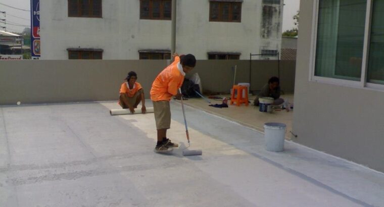 บริการทาสีกันซึมพื้นดาดฟ้า