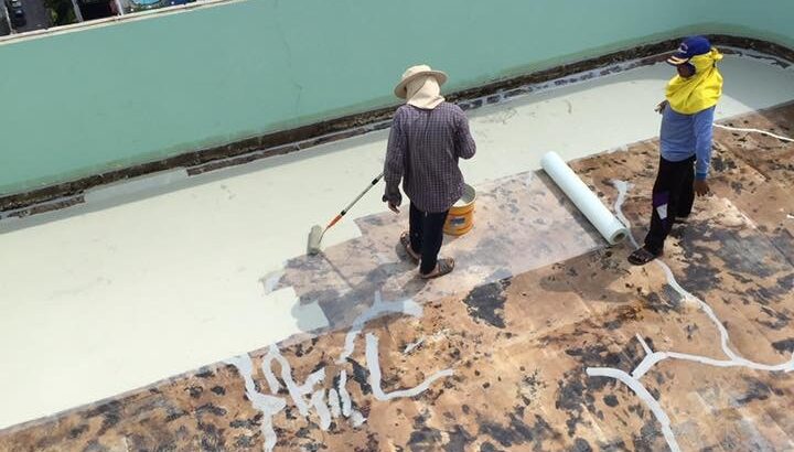 บริการทาสีกันซึมพื้นดาดฟ้า