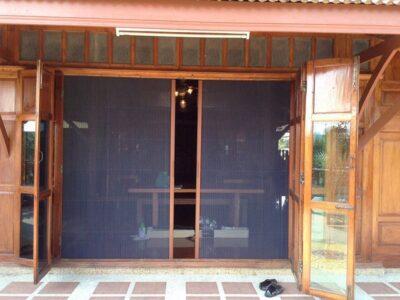 มุ้งลวดม้วนเก็บมุ้งบานเลื่อน-บานเปิด