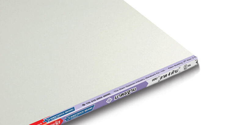 ติดตั้ง แผ่นยิปซัม ตราช้าง ขอบลาด 4 ด้าน (Synia) ชนิด มาตรฐาน