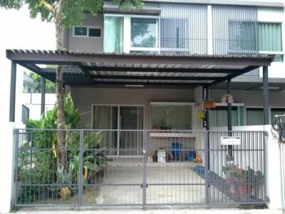 หลังคาโรงรถและกันสาด เมทัลชีท (C2) พร้อมติดตั้ง รุ่นมาตรฐาน