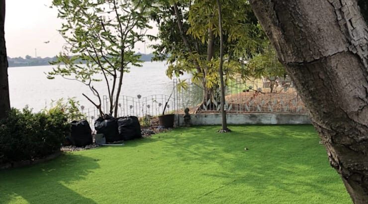 สนามหญ้าเทียมและกรีนพัตต์กอล์ฟในบ้าน