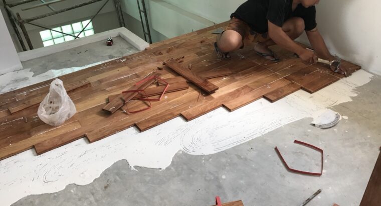 บริการติดตั้งไม้ปาร์เก้